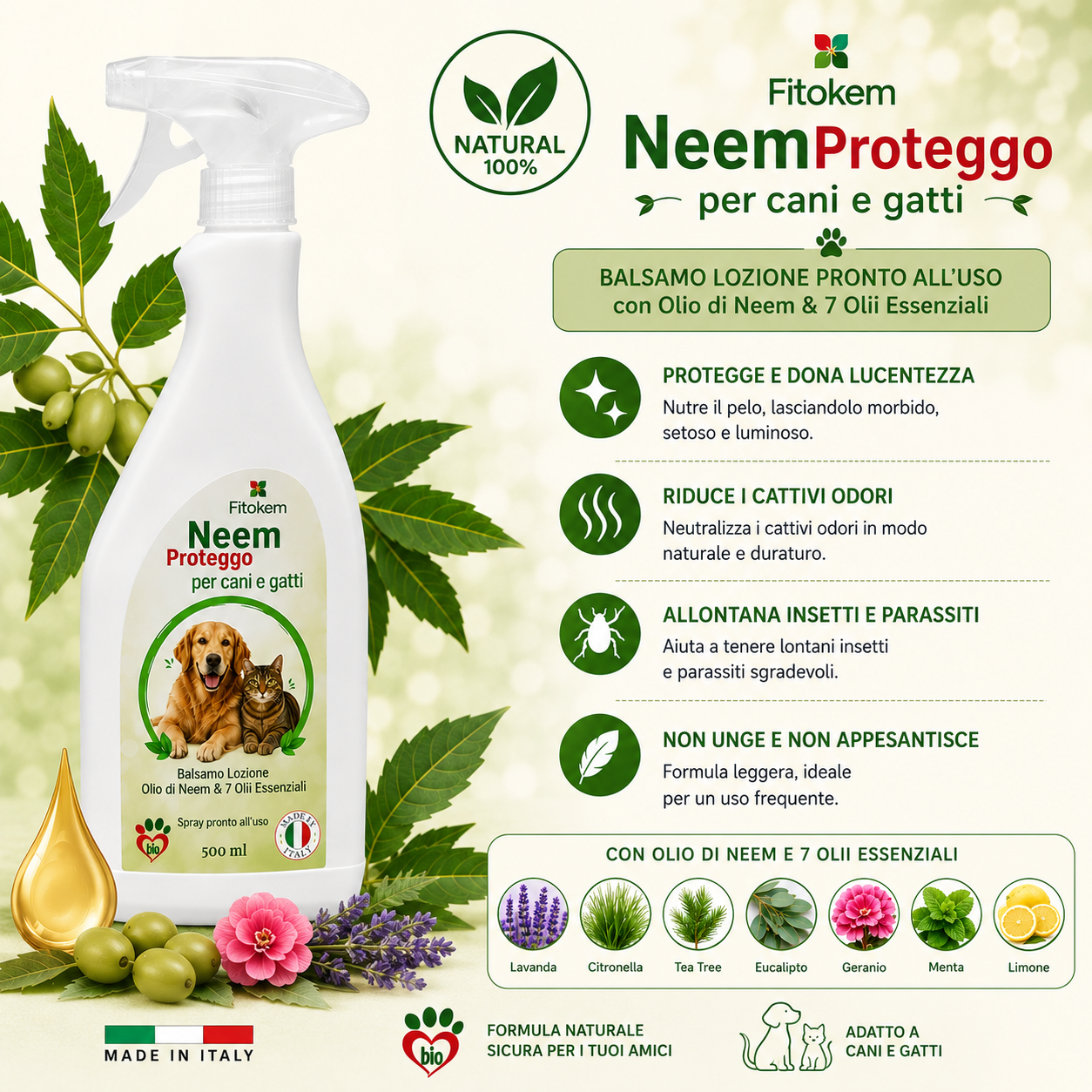 Spray per animali - Lozione con olio di neem - immagine 3