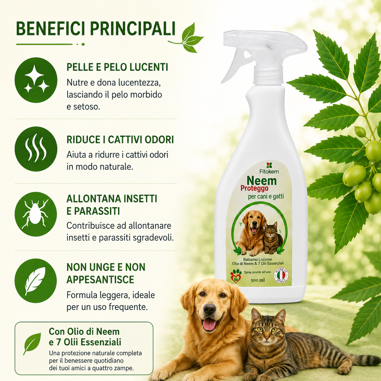 Spray per animali - Lozione con olio di neem - immagine 5