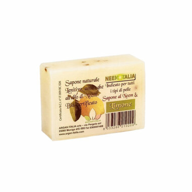Limone - Sapone naturale biologico con olio di neem da 100g