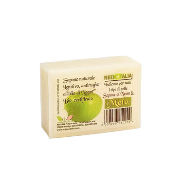 Mela verde - Sapone naturale biologico con olio di neem da 100g