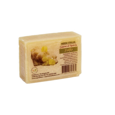 Zolfo - Sapone naturale biologico con olio di neem da 100g