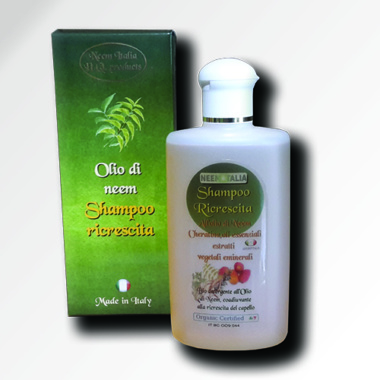 Shampoo ricrescita con olio di neem biologico da 250ml