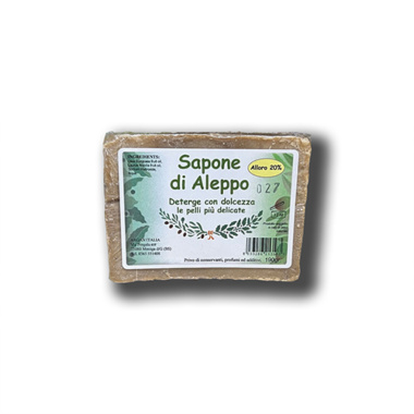 Sapone di Aleppo al 20% di olio di alloro